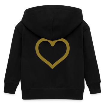 golden heart - Kinder Organic Kapuzenjacke Mini Cultivator von Stanley/Stella - Schwarz - Hinten