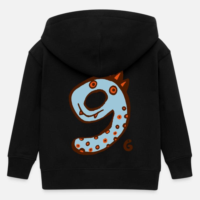 monstre neuf - Veste à capuche enfant bio Stanley/Stella - noir