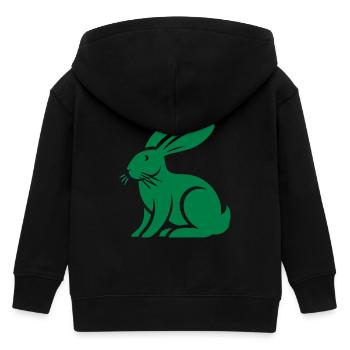 Lapin Lapin Animal - Veste à capuche enfant bio Stanley/Stella - noir - Dos