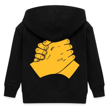 Poignée de main - Veste à capuche enfant bio Stanley/Stella - noir - Dos