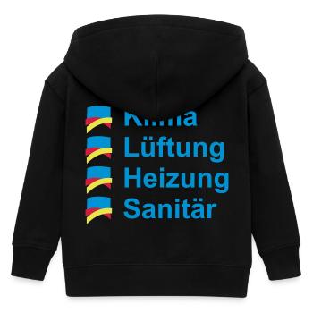 Klima Lüftung Heizung Sanitär - Kinder Organic Kapuzenjacke Mini Cultivator von Stanley/Stella - Schwarz - Hinten