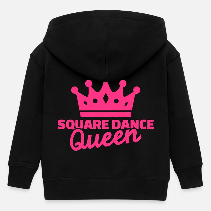 Square dance queen - Veste à capuche enfant bio Stanley/Stella - noir