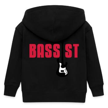 bassist - Kinder Organic Kapuzenjacke Mini Cultivator von Stanley/Stella - Schwarz - Hinten