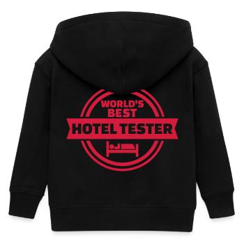 Hotel Tester - Kinder Organic Kapuzenjacke Mini Cultivator von Stanley/Stella - Schwarz - Hinten