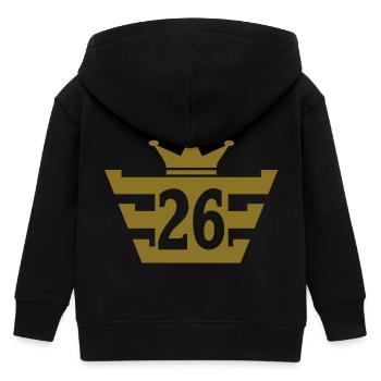 26_royal - Kinder Organic Kapuzenjacke Mini Cultivator von Stanley/Stella - Schwarz - Hinten