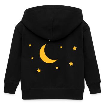 mond_und_sterne - Kinder Organic Kapuzenjacke Mini Cultivator von Stanley/Stella - Schwarz - Hinten