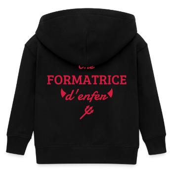 Formateur / Formation / Travail / Métier / Job - Veste à capuche enfant bio Stanley/Stella - noir - Dos