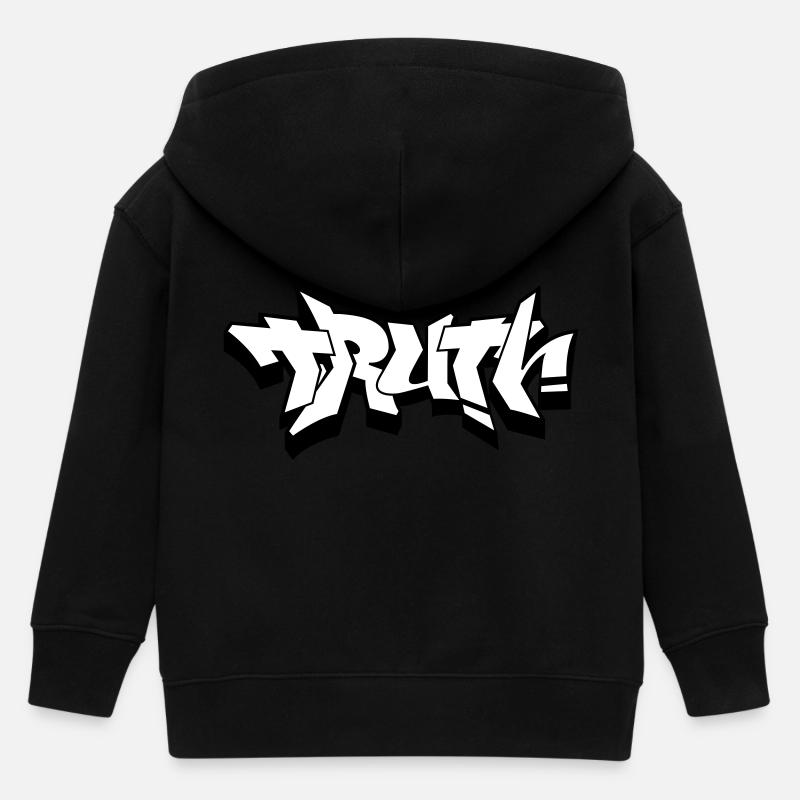 la vérité - Veste à capuche enfant bio Stanley/Stella - noir