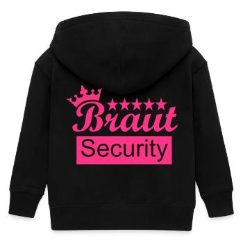 Braut - Kinder Organic Kapuzenjacke Mini Cultivator von Stanley/Stella - Schwarz - Hinten