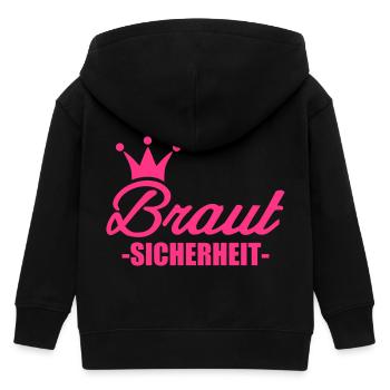 Braut Sicherheit - Kinder Organic Kapuzenjacke Mini Cultivator von Stanley/Stella - Schwarz - Hinten