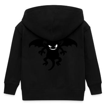 devil - Kids Organic Zip-up Hoodie by Stanley/Stella - black - Back