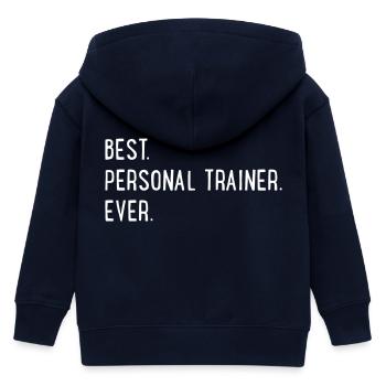 Personal Trainer - Kinder Organic Kapuzenjacke Mini Cultivator von Stanley/Stella - Navy - Hinten