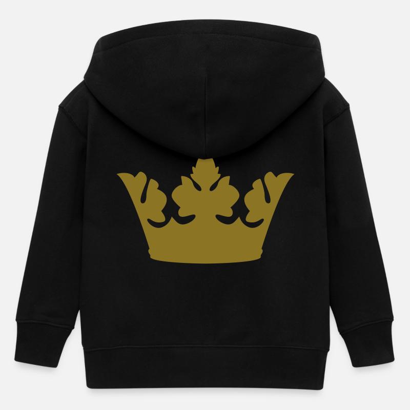 Crown - Veste à capuche enfant bio Stanley/Stella - noir