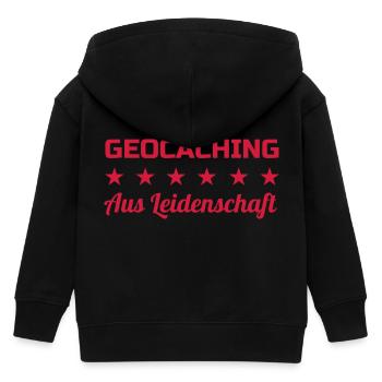 Geocaching / Geocacher / Boussole / Orientation - Veste à capuche enfant bio Stanley/Stella - noir - Dos