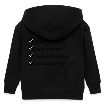 Sport - Marathon Über 40 - Kinder Organic Kapuzenjacke Mini Cultivator von Stanley/Stella - Schwarz - Hinten