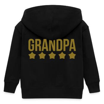 Grandpa - Kinder Organic Kapuzenjacke Mini Cultivator von Stanley/Stella - Schwarz - Hinten
