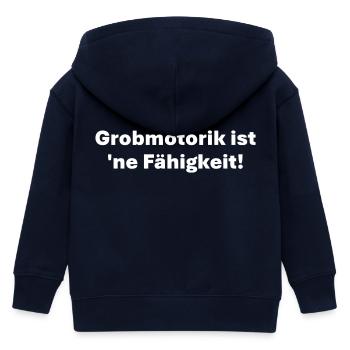 Grobmotorik ist ne Fähigkeit - Kinder Organic Kapuzenjacke Mini Cultivator von Stanley/Stella - Navy - Hinten