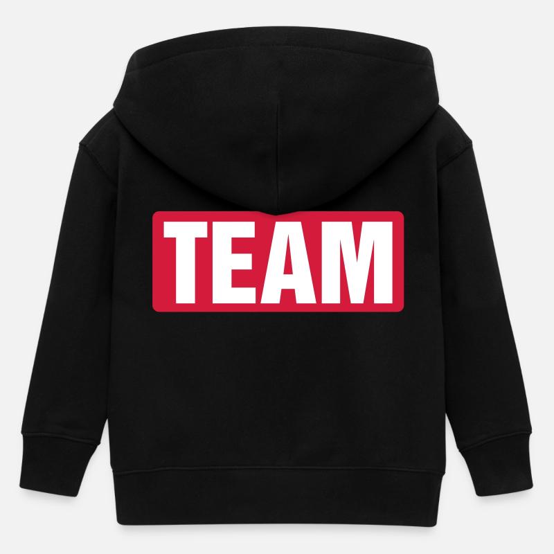 Équipe - Veste à capuche enfant bio Stanley/Stella - noir