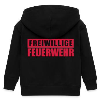 Freiwillige Feuerwehr - Kinder Organic Kapuzenjacke Mini Cultivator von Stanley/Stella - Schwarz - Hinten