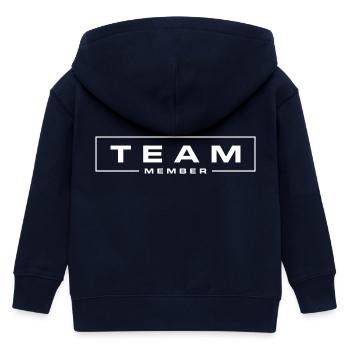 Team Mitglied - Kinder Organic Kapuzenjacke Mini Cultivator von Stanley/Stella - Navy - Hinten