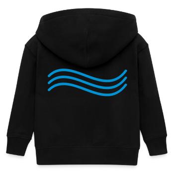 Vague - Veste à capuche enfant bio Stanley/Stella - noir - Dos