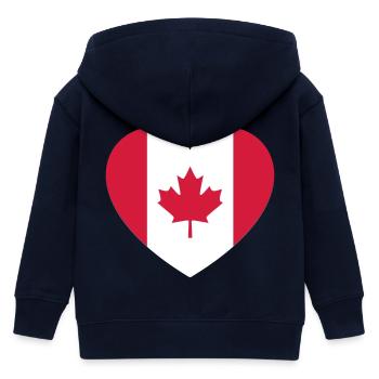canada_2color - Kinder Organic Kapuzenjacke Mini Cultivator von Stanley/Stella - Navy - Hinten