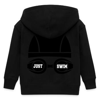 Just swim - Kinder Organic Kapuzenjacke Mini Cultivator von Stanley/Stella - Schwarz - Hinten
