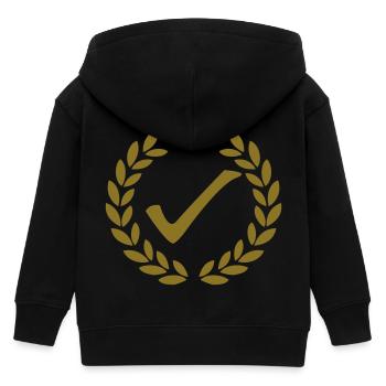 check deluxe - Kinder Organic Kapuzenjacke Mini Cultivator von Stanley/Stella - Schwarz - Hinten