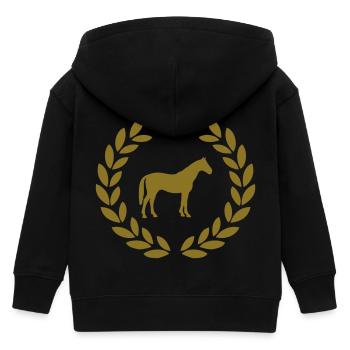 horse deluxe - Veste à capuche enfant bio Stanley/Stella - noir - Dos