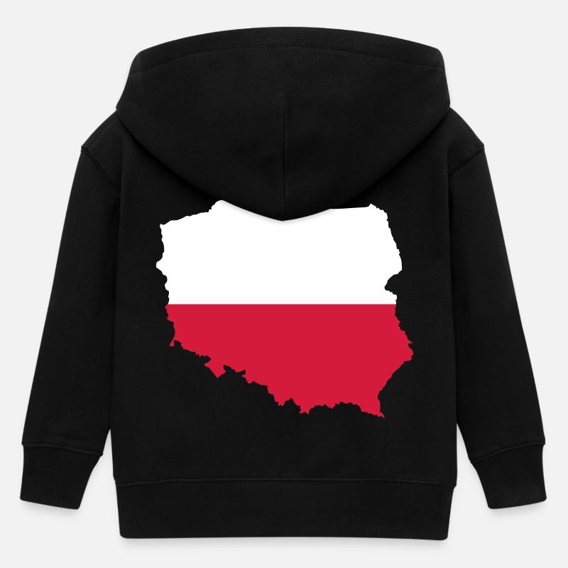 Pologne - Veste à capuche enfant bio Stanley/Stella - noir