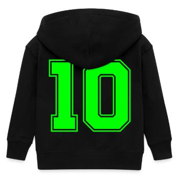 10 - Kinder Organic Kapuzenjacke Mini Cultivator von Stanley/Stella - Schwarz - Hinten