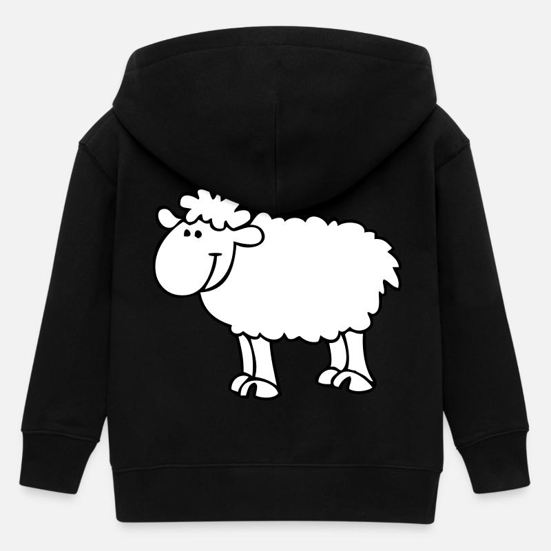 Schaf2 - Veste à capuche enfant bio Stanley/Stella - noir