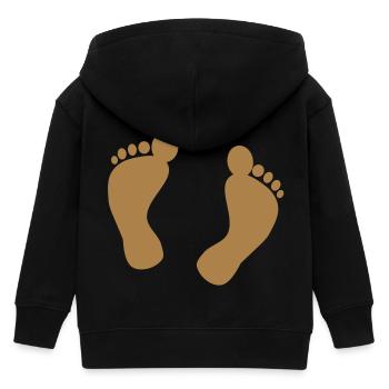 Fuß - Kinder Organic Kapuzenjacke Mini Cultivator von Stanley/Stella - Schwarz - Hinten