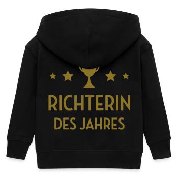 Richter Richterin Recht Gericht Rechtsanwalt - Kinder Organic Kapuzenjacke Mini Cultivator von Stanley/Stella - Schwarz - Hinten