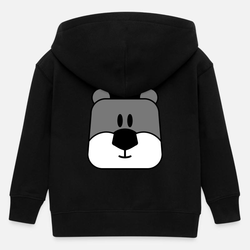 comic koala - Kinder Organic Kapuzenjacke Mini Cultivator von Stanley/Stella - Schwarz