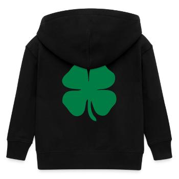 4 leaf clover - Veste à capuche enfant bio Stanley/Stella - noir - Dos