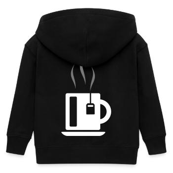 Tasse de thé avec sachet de thé - Veste à capuche enfant bio Stanley/Stella - noir - Dos