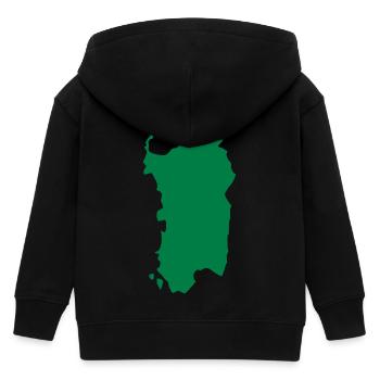 Sardinien - Kinder Organic Kapuzenjacke Mini Cultivator von Stanley/Stella - Schwarz - Hinten