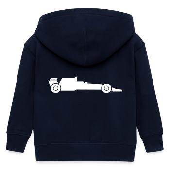 Race car Rennauto - Kinder Organic Kapuzenjacke Mini Cultivator von Stanley/Stella - Navy - Hinten