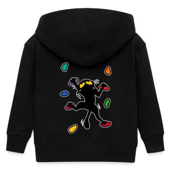Boulder chat chat escalade escalade Escalade Drôle - Veste à capuche enfant bio Stanley/Stella - noir - Dos