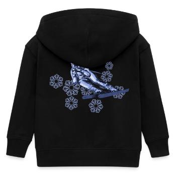 ski - Kinder Organic Kapuzenjacke Mini Cultivator von Stanley/Stella - Schwarz - Hinten