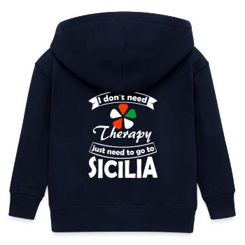 Sizilien - Kinder Organic Kapuzenjacke Mini Cultivator von Stanley/Stella - Navy - Hinten