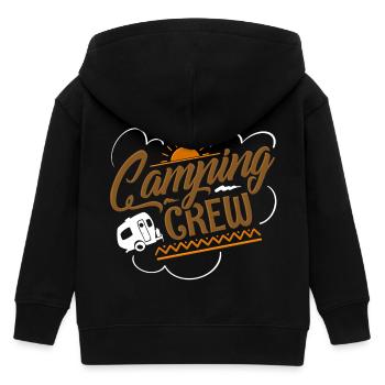 Camper Camping Crew Team - Kinder Organic Kapuzenjacke Mini Cultivator von Stanley/Stella - Schwarz - Hinten