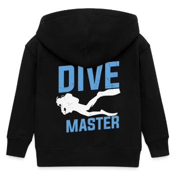 Tauchen Zitat Dive Master Scuba Diving - Kinder Organic Kapuzenjacke Mini Cultivator von Stanley/Stella - Schwarz - Hinten