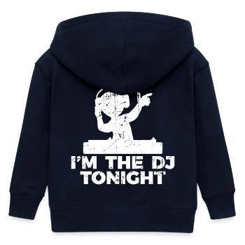 Diskjockey Witz - Kinder Organic Kapuzenjacke Mini Cultivator von Stanley/Stella - Navy - Hinten