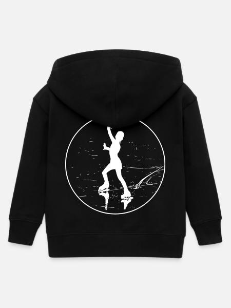 Eiskunstläuferin - Eiskunstlauf - Eiskunstlaufen - Kinder Organic Kapuzenjacke Mini Cultivator von Stanley/Stella - Schwarz