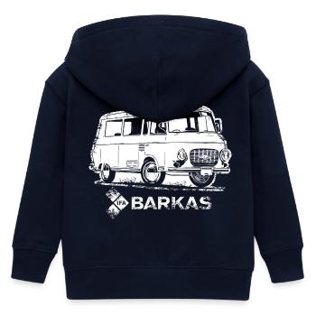 Barkas B1000 blanc - Veste à capuche enfant bio Stanley/Stella - marine - Dos