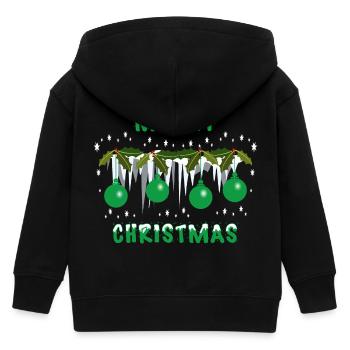 Boules de Noël vertes - Veste à capuche enfant bio Stanley/Stella - noir - Dos