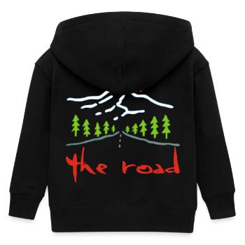 Die Straße - Kinder Organic Kapuzenjacke Mini Cultivator von Stanley/Stella - Schwarz - Hinten