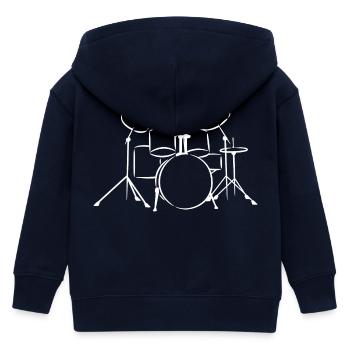 Percussion - Veste à capuche enfant bio Stanley/Stella - marine - Dos